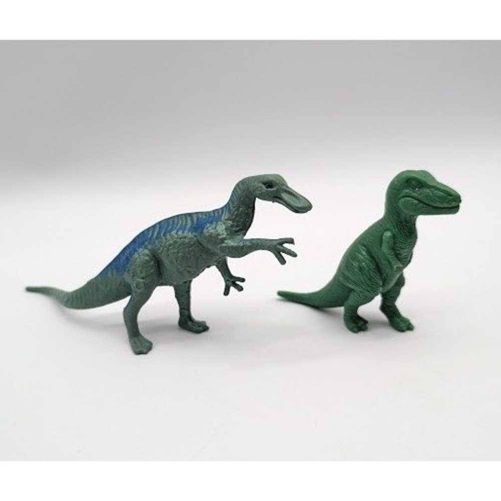 Vintage Jurassic Park The Lost World Microverse T-Rex Trachodon Dinosaur 2 Set